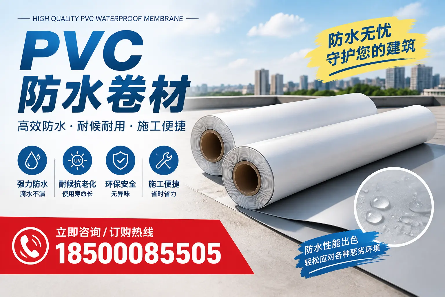 如何正确储存PVC防水卷材?保定用户的实用建议