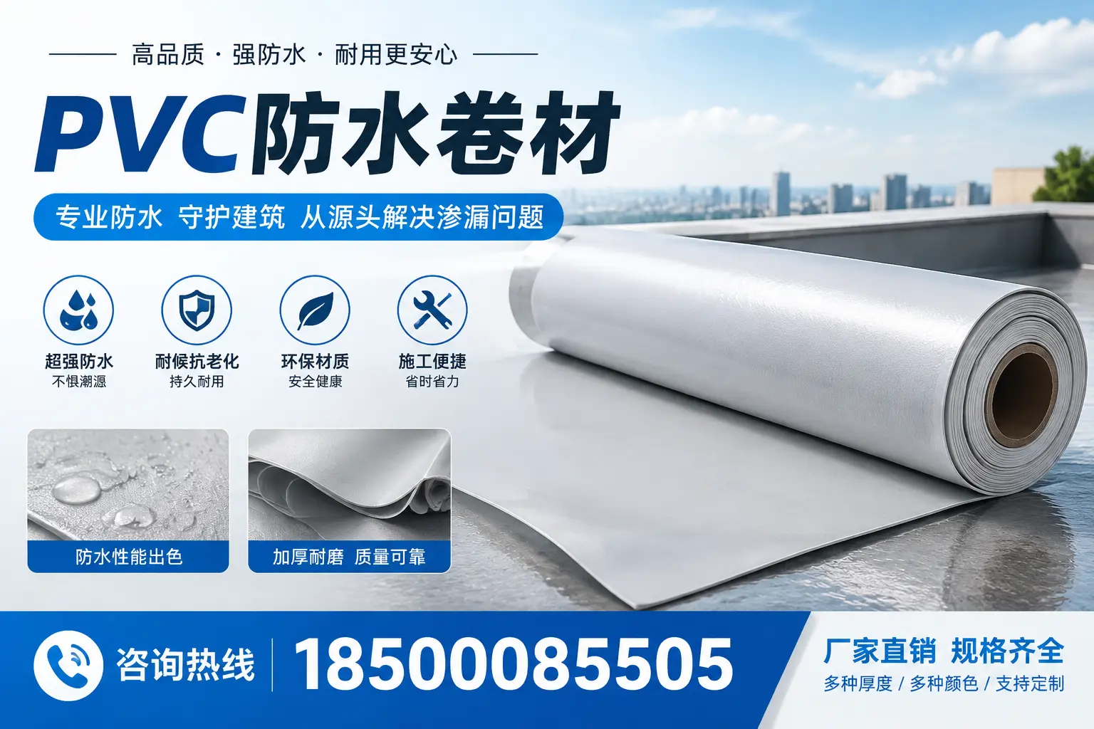 选择pvc防水卷材时，保定用户的常见疑问